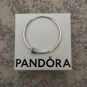 Pandora Silver Bracelet with Blue Accents